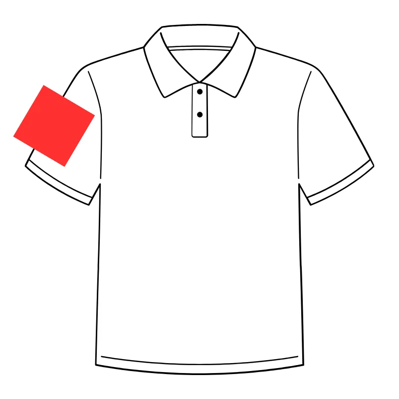 右袖 130×130㎜以内