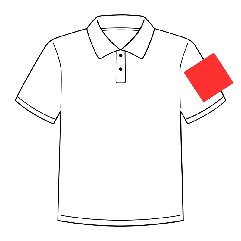 左袖 130×130㎜以内